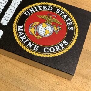OORAH Wood Sign. United States Marine Corps Gifts for Men or Women. USMC Official Licensed Decorative Plaque Measures 3.5"x 12" Inches. Handcrafted from Inch Thick Hard Maple. Made in USA.