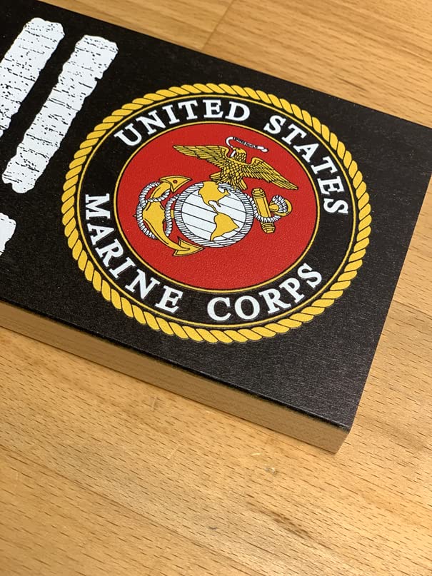 OORAH Wood Sign. United States Marine Corps Gifts for Men or Women. USMC Official Licensed Decorative Plaque Measures 3.5"x 12" Inches. Handcrafted from Inch Thick Hard Maple. Made in USA.