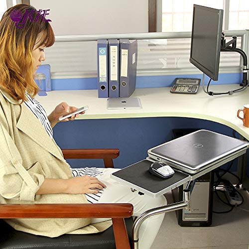 Sunter98 Multifunctoinal Full Motion Desk Edge/Table Side/Chair Leg Clamping Keyboard Tray Holder Laptop Desk Tablet Holder +Mouse Pad