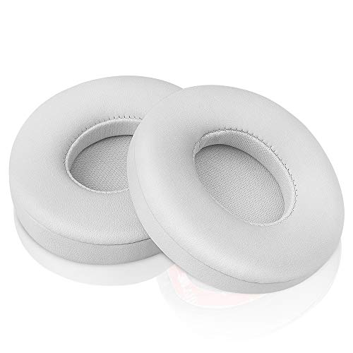 Link Dream Replacement Ear Pads for Beats Solo 2 Solo 3 - Replacement Ear Cushions Memory Foam Earpads Cushion Cover for Solo 2 & Solo 3 Wireless Headphone (White)