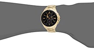 SEIKO SSC700 Watch for Men - Coutura Collection - Stainless Steel Case & Bracelet with Gold Finish, Light-Powered, 6-Month Power Reserve, Perpetual Calendar, and 100m Water Resistant