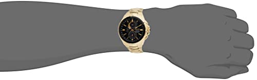SEIKO SSC700 Watch for Men - Coutura Collection - Stainless Steel Case & Bracelet with Gold Finish, Light-Powered, 6-Month Power Reserve, Perpetual Calendar, and 100m Water Resistant