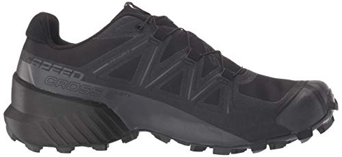 Salomon Speedcross 5 Gore-tex Trail Running Shoes for Women, Black/Black/Phantom, 9.5