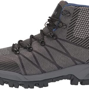 Propét mens Traverse Hiking Boot, Grey/Black, 9.5 XX-Wide US