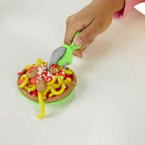 Play-Doh Kitchen Creations Stamp 'n Top Pizza Oven Toy for Kids 3 Years and Up with 5 Modeling Compound Colors, Play Food, Cooking Toy