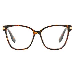 mincl/2020 fashion oversized reading glasses women vintage square clear reading eyeglasses (leopard, 2.0)