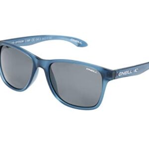 O'NEILL Offshore Polarized Square Sunglasses, Matte Navy Crystal, 55 mm