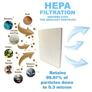 HQRP True HEPA + 4 Carbon Filter Set compatible with Kenmore 85300 SA300 32.85300 PlasmaWave, 118012-KM 118012 85301 32.85301 Replacement