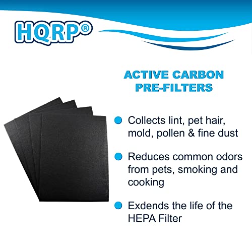 HQRP True HEPA + 4 Carbon Filter Set compatible with Kenmore 85300 SA300 32.85300 PlasmaWave, 118012-KM 118012 85301 32.85301 Replacement