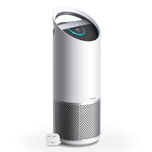 trusens air purifier with uv-c light + true hepa filtration | large | sensorpod™ air quality monitor | auto, sleep, & turbo mode | touch control | portable handle