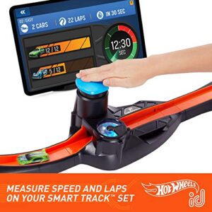 Hot Wheels id Smart Track Measures Speed Counts Laps Uniquely Identifiable Vehicles Ages 8 and Older