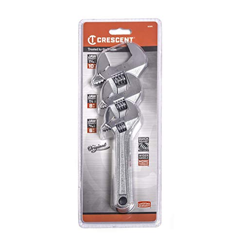 Crescent 3 Pc. Adjustable Wrench Set 6", 8" & 10" - AC3PC