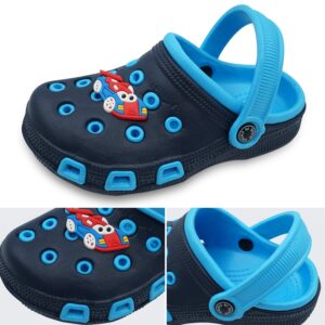 Namektch Toddler Little Kids Clogs Slippers Sandals, Non-Slip Girls Boys Clogs Slide Lightweight Garden Shoes Slip-on Beach Pool Shower Slippers Blue