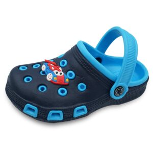 Namektch Toddler Little Kids Clogs Slippers Sandals, Non-Slip Girls Boys Clogs Slide Lightweight Garden Shoes Slip-on Beach Pool Shower Slippers Blue