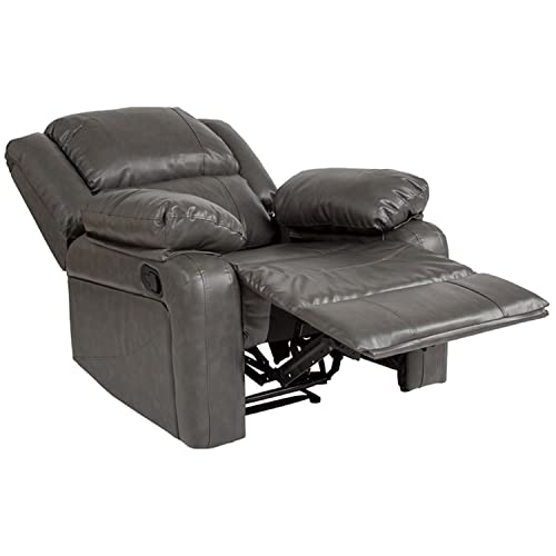 Flash Furniture Harmony Series Gray LeatherSoft Recliner