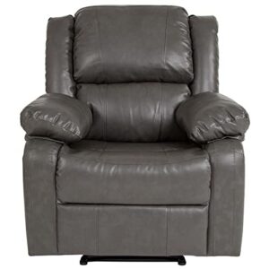 Flash Furniture Harmony Series Gray LeatherSoft Recliner