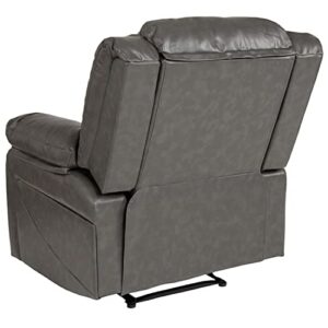 Flash Furniture Harmony Series Gray LeatherSoft Recliner