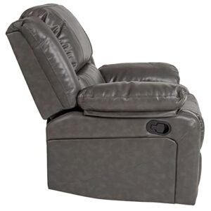 Flash Furniture Harmony Series Gray LeatherSoft Recliner