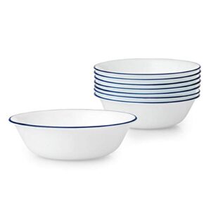 corelle , bowl sets, 8 pieces, classic café blue
