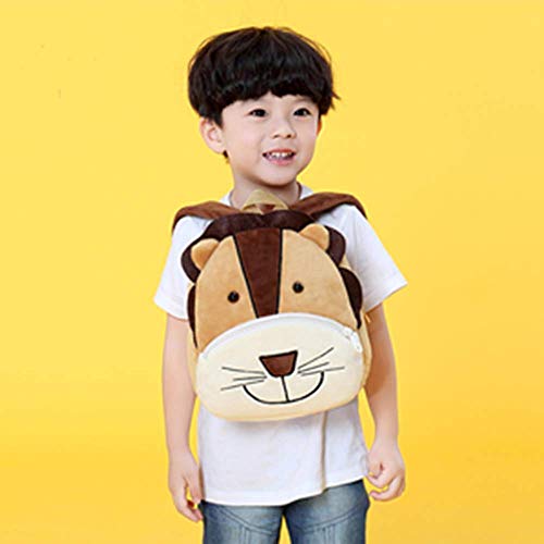 Rekome Cute Animal Backpack, Cartoon Toddler Bag for 3-6 Years Kids, Gift for Kindergarten Kids (Lion)