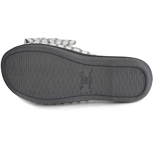 ULTRAIDEAS Women's Eurytides Slide Slippers Memory Foam House Shoes, Light Grey, 9-10