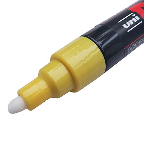 Uni Posca Yellow Water Based, Non Toxic Paint Pen Marker for Marking Queen Bees Safely with a Yellow Dot