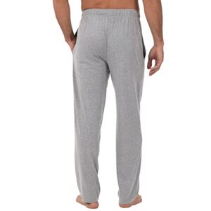 Fruit of the Loom Men's Extended Sizes Jersey Knit Sleep Pant (1-Pack), Light Grey Heather, 2XL Tall