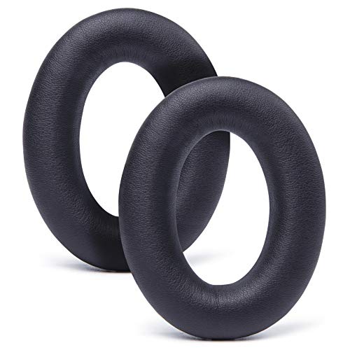 WC Wicked Cushions Upgraded Replacement Ear Pads for Bose QC35 & QC35ii (QuietComfort 35) Headphones & More - Softer Leather, Luxurious Memory Foam, Added Thickness, Extra Durability | Black