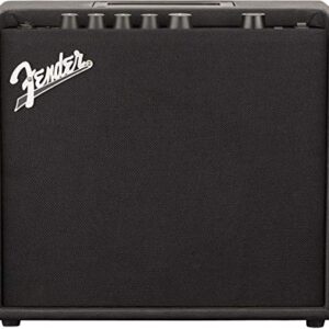 Fender Mustang LT25 Guitar Amp, 25-Watt Combo Amp, 30 Preset Effects with USB Audio Interface for Recording, 12.75Hx14.5Wx8.25D Inches, Wood, Black