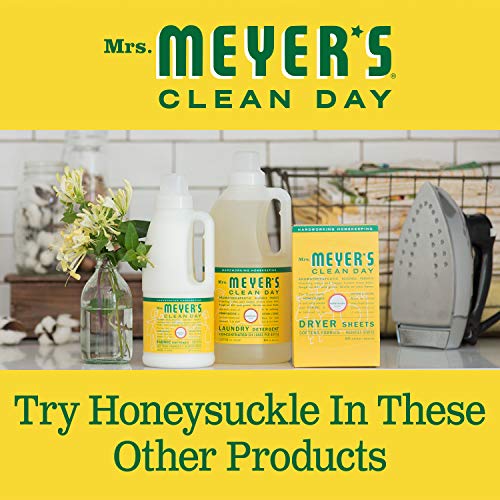 MRS. MEYER'S CLEAN DAY Liquid Dish Soap Refill, Biodegradable Formula, Honeysuckle, 48 fl. oz