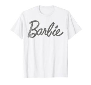 barbie logo distress t-shirt
