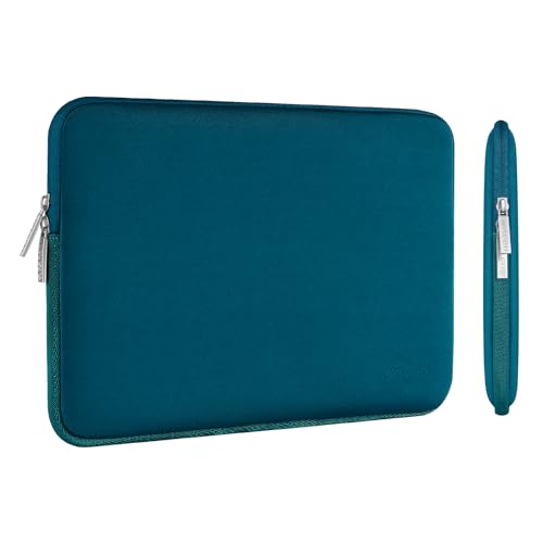 MOSISO Laptop Sleeve Compatible with MacBook Air/Pro, 13-13.3 inch Notebook, Compatible with MacBook Pro 14 inch 2023-2021 A2779 M2 A2442 M1, Neoprene Bag with Small Case, Deep Teal