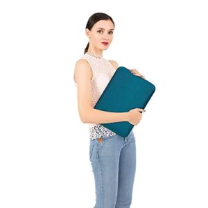 MOSISO Laptop Sleeve Compatible with MacBook Air/Pro, 13-13.3 inch Notebook, Compatible with MacBook Pro 14 inch 2023-2021 A2779 M2 A2442 M1, Neoprene Bag with Small Case, Deep Teal