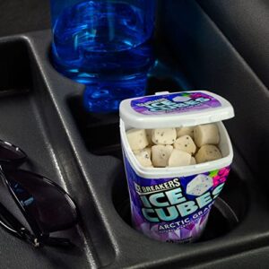 ICE BREAKERS Ice Cubes Arctic Grape Sugar Free Chewing Gum Bottles, 3.24 oz (6 Count, 40 Pieces)