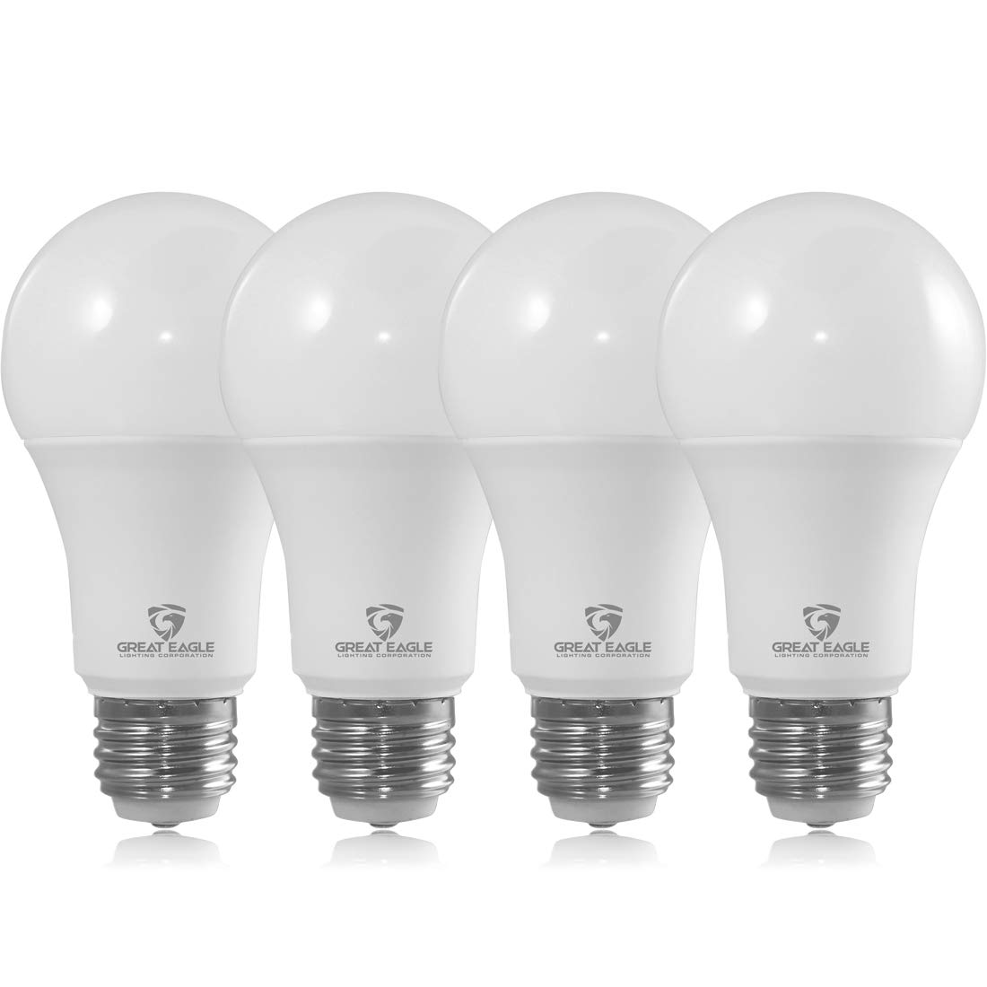 Great Eagle Lighting Corporation 40/60/100W Equivalent 3-Way A19 LED Light Bulb 3000K Soft White Color (4-Pack)