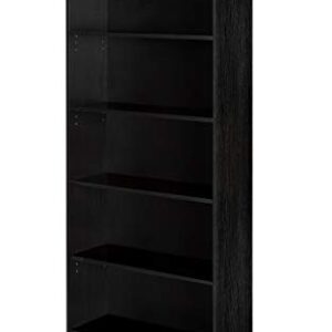 OneSpace Essentials 5-Tier Bookshelf, Black