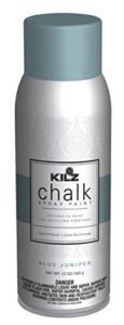 kilz chalk spray paint, interior, blue juniper, 12 ounces