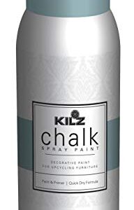 KILZ Chalk Spray Paint, Interior, Blue Juniper, 12 Ounces