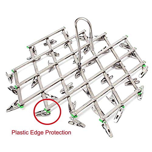 Sock hanger sock airer clothes drying pegs rack bra laundry clotheshorse swivel hook foldable travel Hanging Gloves Rustproof stainless steel Anti-wind folding Multipurpose dryer underwear dryer