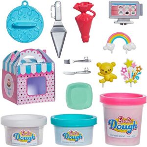 Barbie Cake Decorating Playset with Blonde Doll, Baking Island with Oven, Molding Dough & Toy Cake-Making Pieces [Amazon Exclusive]