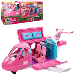 Barbie Airplane Playset, Dreamplane with 15+ Accessories Including Puppy, Snack Cart, Reclining Seats and More (Amazon Exclusive)