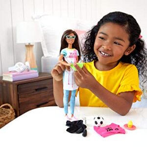 ​Barbie Doll with 2 Career Looks that Feature 8 Clothing and Accessory Surprises to Discover with Unboxing, Gift for 3 to 7 Year Olds