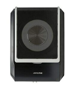 alpine pwd-x5 compact powered 8" subwoofer system with 4-channel dsp & amp