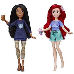 Disney Princess Ralph Breaks The Internet Movie Dolls, Ariel and Pocahontas Dolls with Comfy Clothes and Accessories