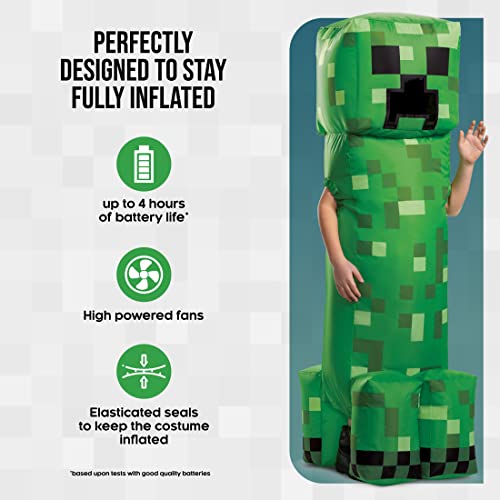 Disguise Minecraft Creeper Inflatable Costume , Green