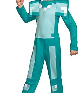 Disguise Minecraft Armor Boys' Jumpsuit Costume Blue, Small (4-6)