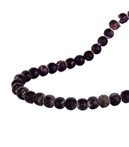 shaligram mala unique and rare collection 8mm for both purpose one can wear or for worshipping 108 real shaligram stones beads