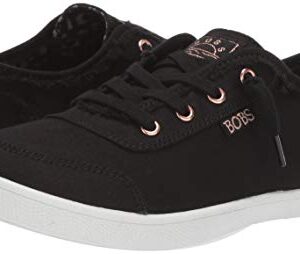 Skechers womens Bobs B Cute Sneaker, Black, 8 US