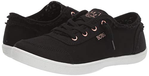 Skechers womens Bobs B Cute Sneaker, Black, 8 US