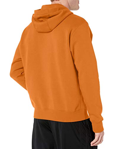 Nike Men's Sportswear Club Pullover Hoodie, Soft Hoodie for Men with Kangaroo Pocket, Kumquat/Kumquat/White, X-Large